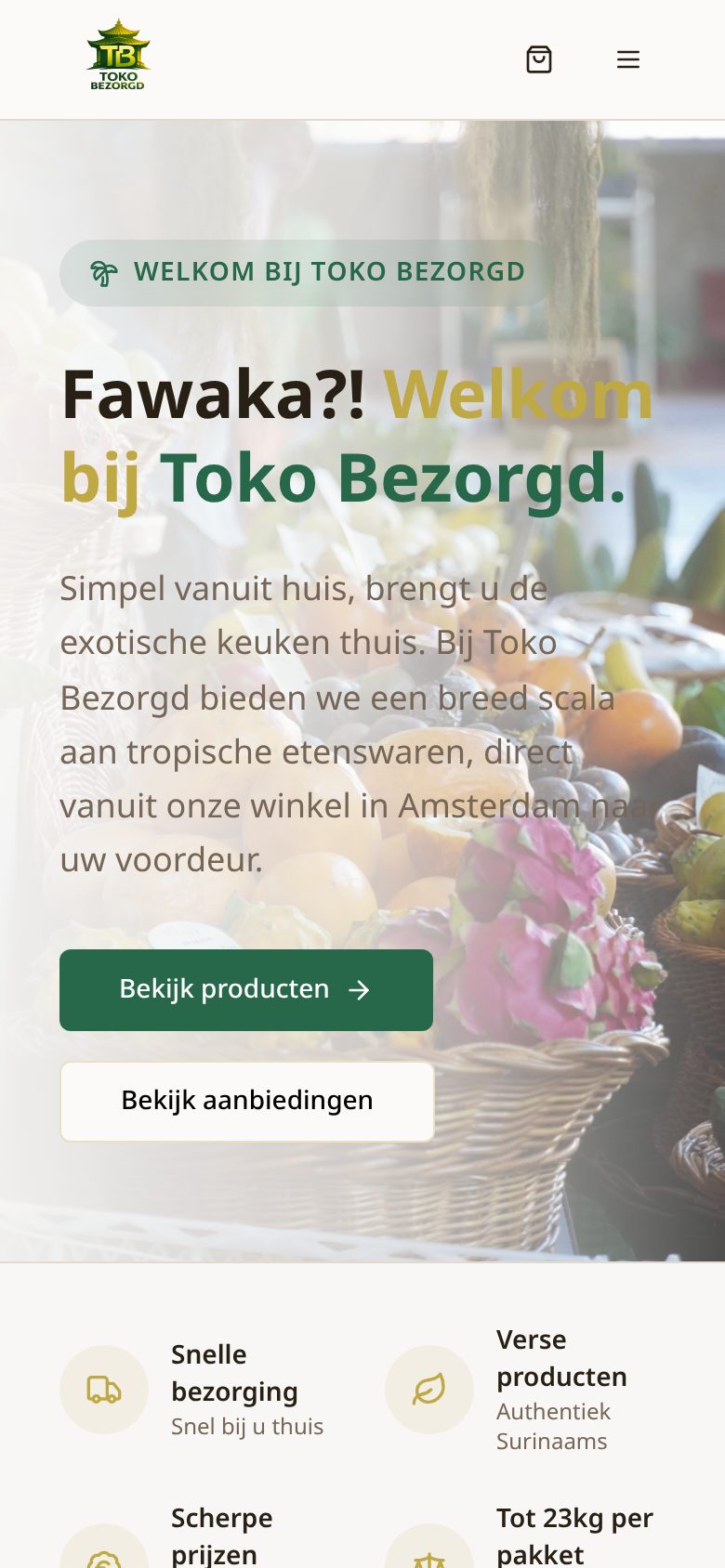 Toko Bezorgd on mobile