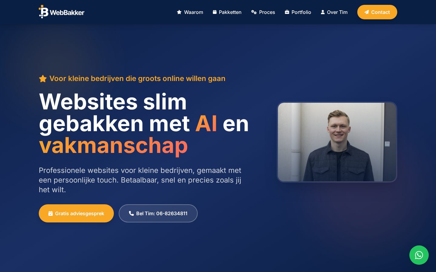 Webbakker website
